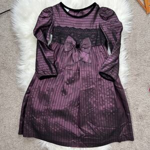 JO LENE Vintage Gothic Dress Girls Size 6 Cosplay Haunted Goth Wednesday Costume